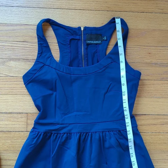 Cynthia Rowley royal blue sleeveless racer back dress size small - Picture 5 of 8